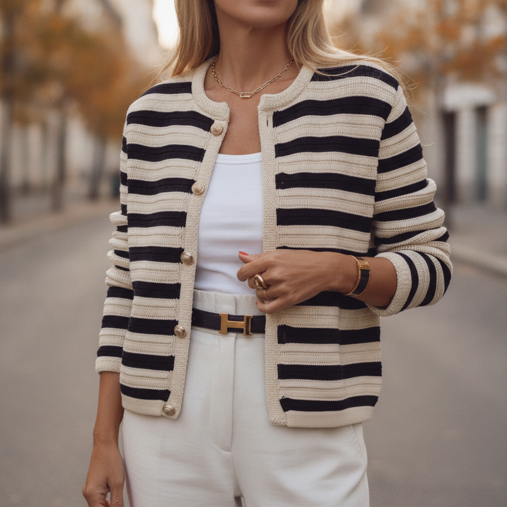 Marlowe | Women's Stylish Striped Cardigan