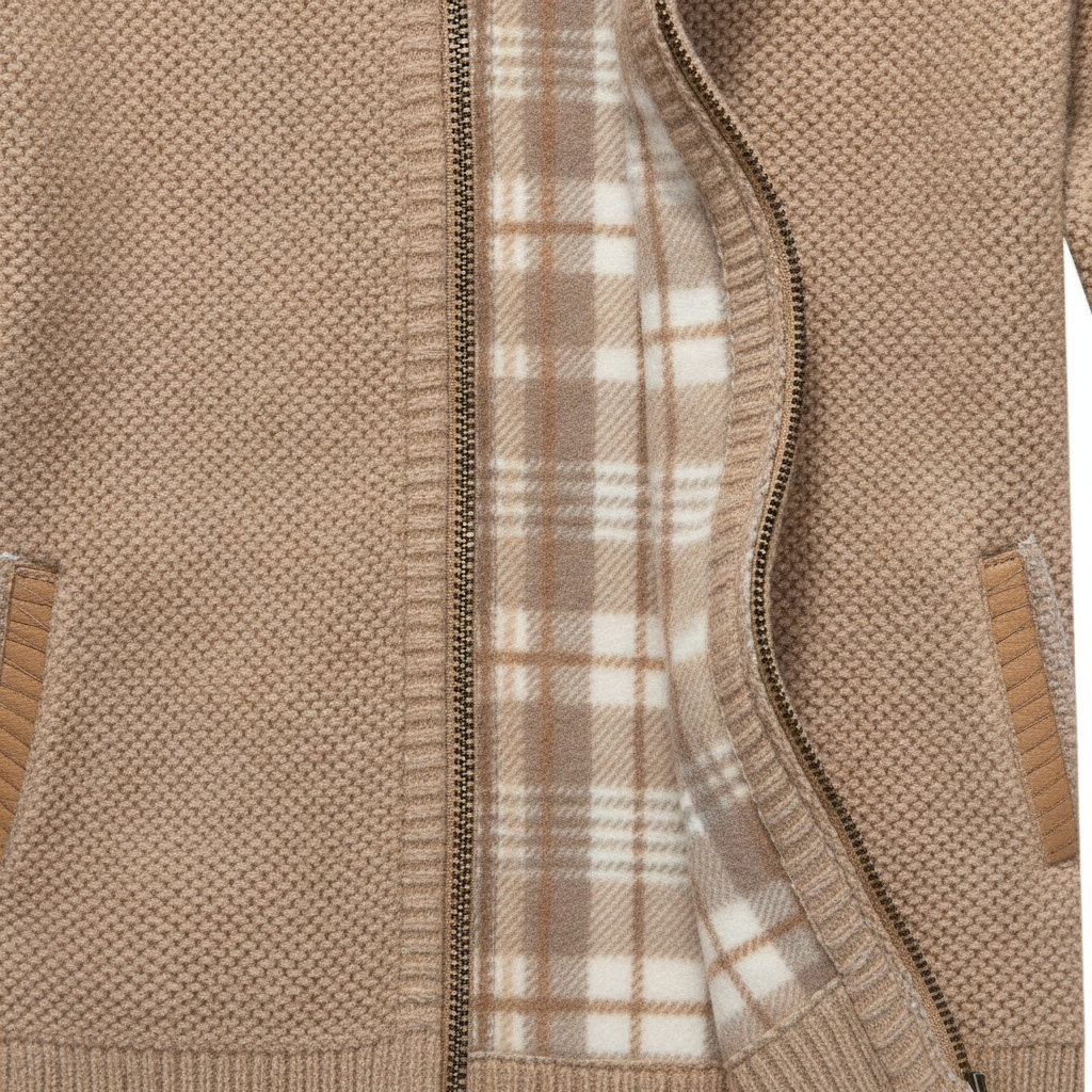 Callum | Men's Classic Knit Zip-Up Sweater Jacket