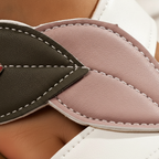 Marlowe | Women's Comfortable Leaf Detail Slip-On Sandals