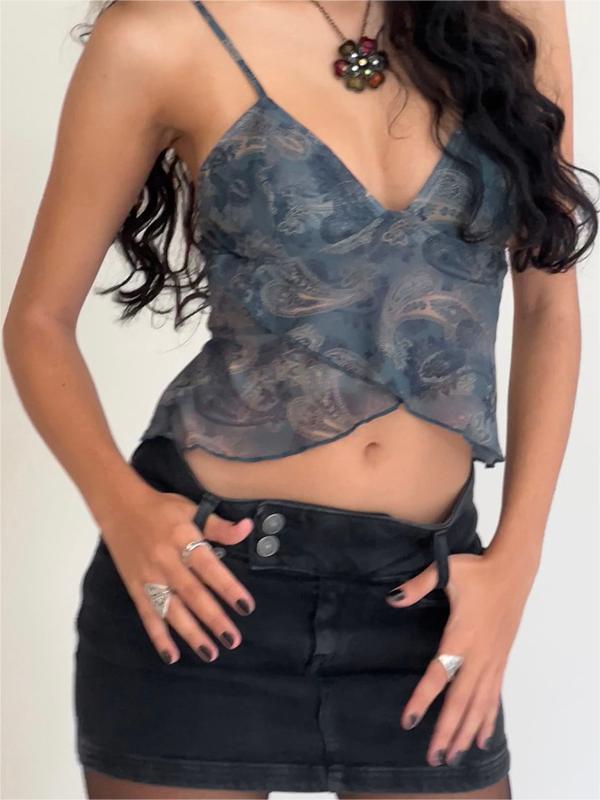 Alina | Women's Sheer Asymmetric Corset Top