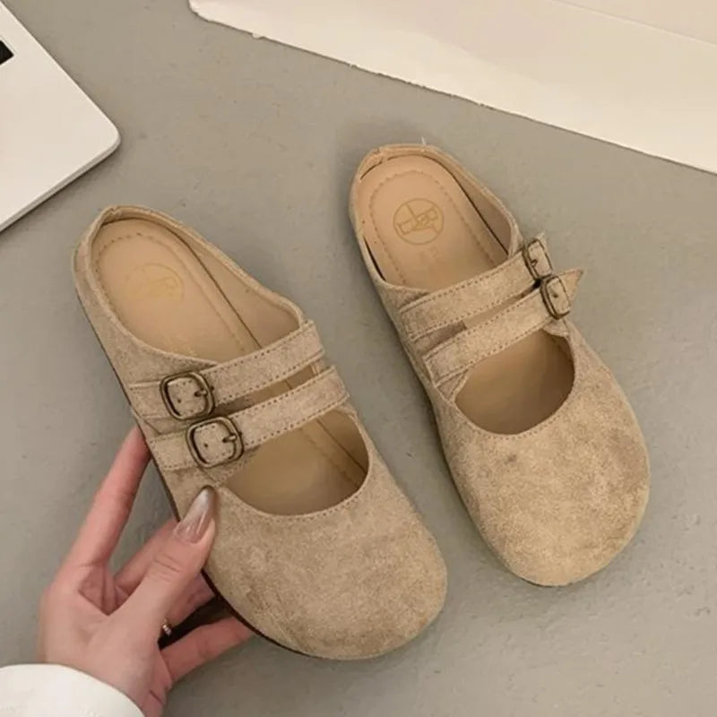 Amara | Women's Classic Mary Jane Clogs with Buckle Straps
