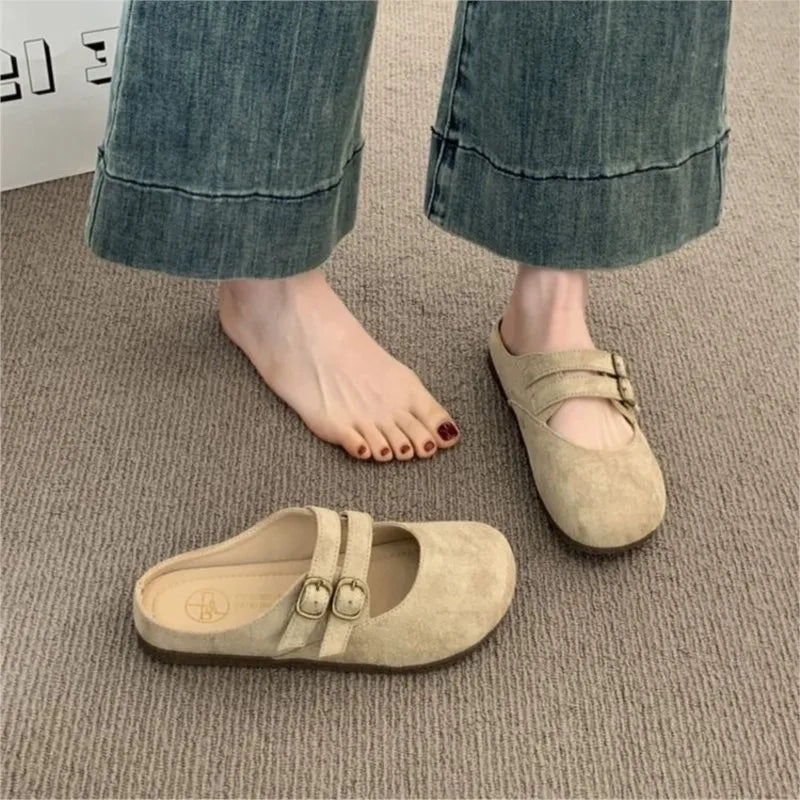 Amara | Women's Classic Mary Jane Clogs with Buckle Straps