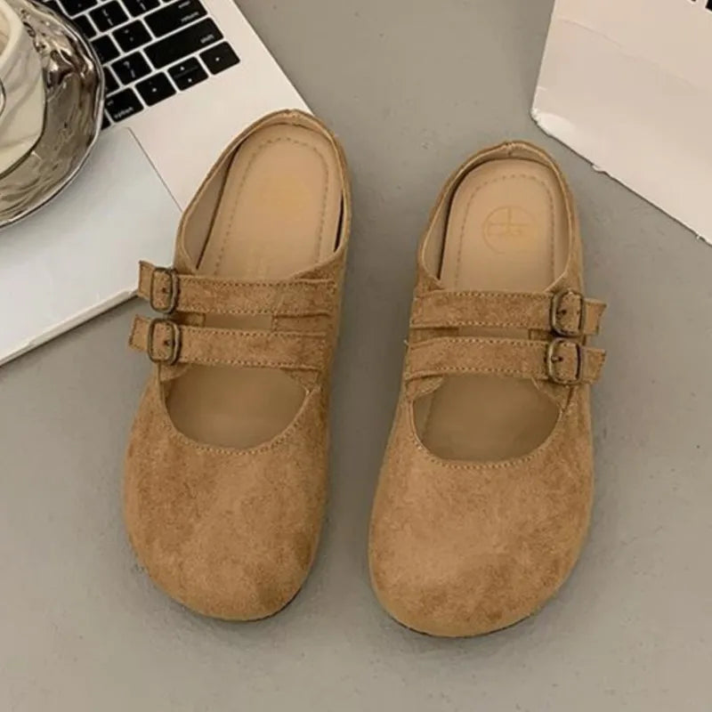 Amara | Women's Classic Mary Jane Clogs with Buckle Straps