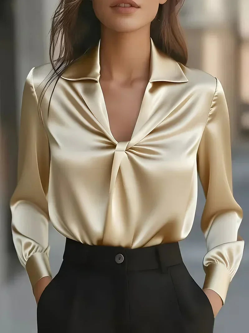 Amara | Women's Elegant Satin Blouse