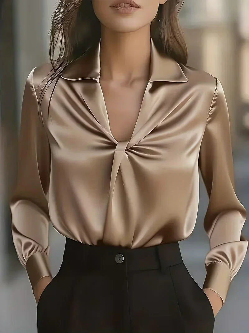 Amara | Women's Elegant Satin Blouse
