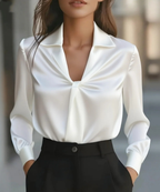 Amara | Women's Elegant Satin Blouse