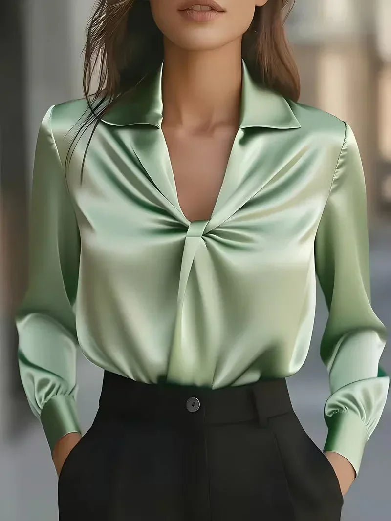 Amara | Women's Elegant Satin Blouse