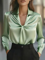 Amara | Women's Elegant Satin Blouse
