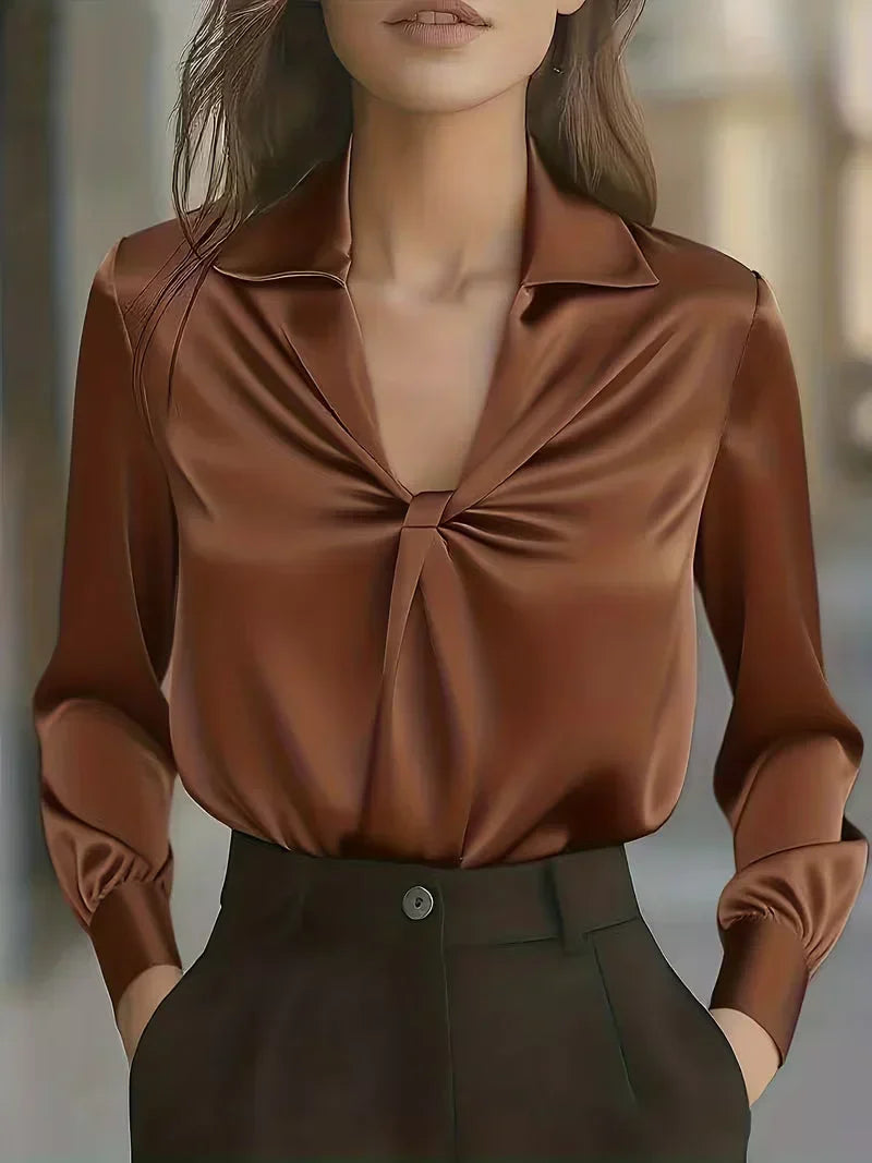 Amara | Women's Elegant Satin Blouse