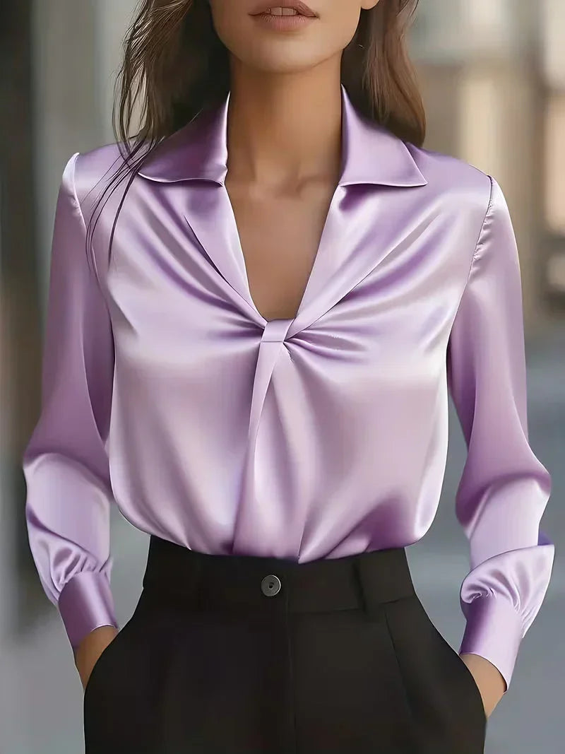 Amara | Women's Elegant Satin Blouse