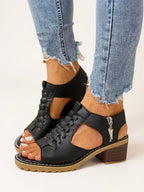 Arden | Women's Stylish Heeled Sandals with Side Zip