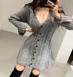 Aria | Women's Cozy Cable Knit Sweater Dress
