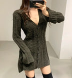 Aria | Women's Cozy Cable Knit Sweater Dress