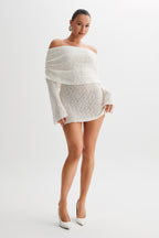 Aria | Women's Off-Shoulder Sheer Mini Dress