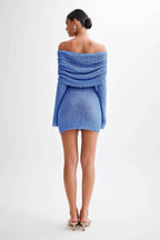 Aria | Women's Off-Shoulder Sheer Mini Dress