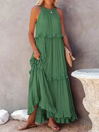 Idalia | Women's Chic Ruffle Maxi Dress