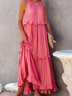 Idalia | Women's Chic Ruffle Maxi Dress