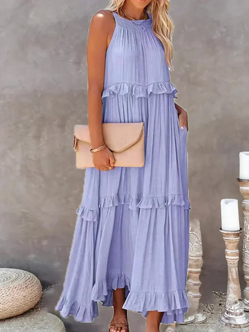 Idalia | Women's Chic Ruffle Maxi Dress