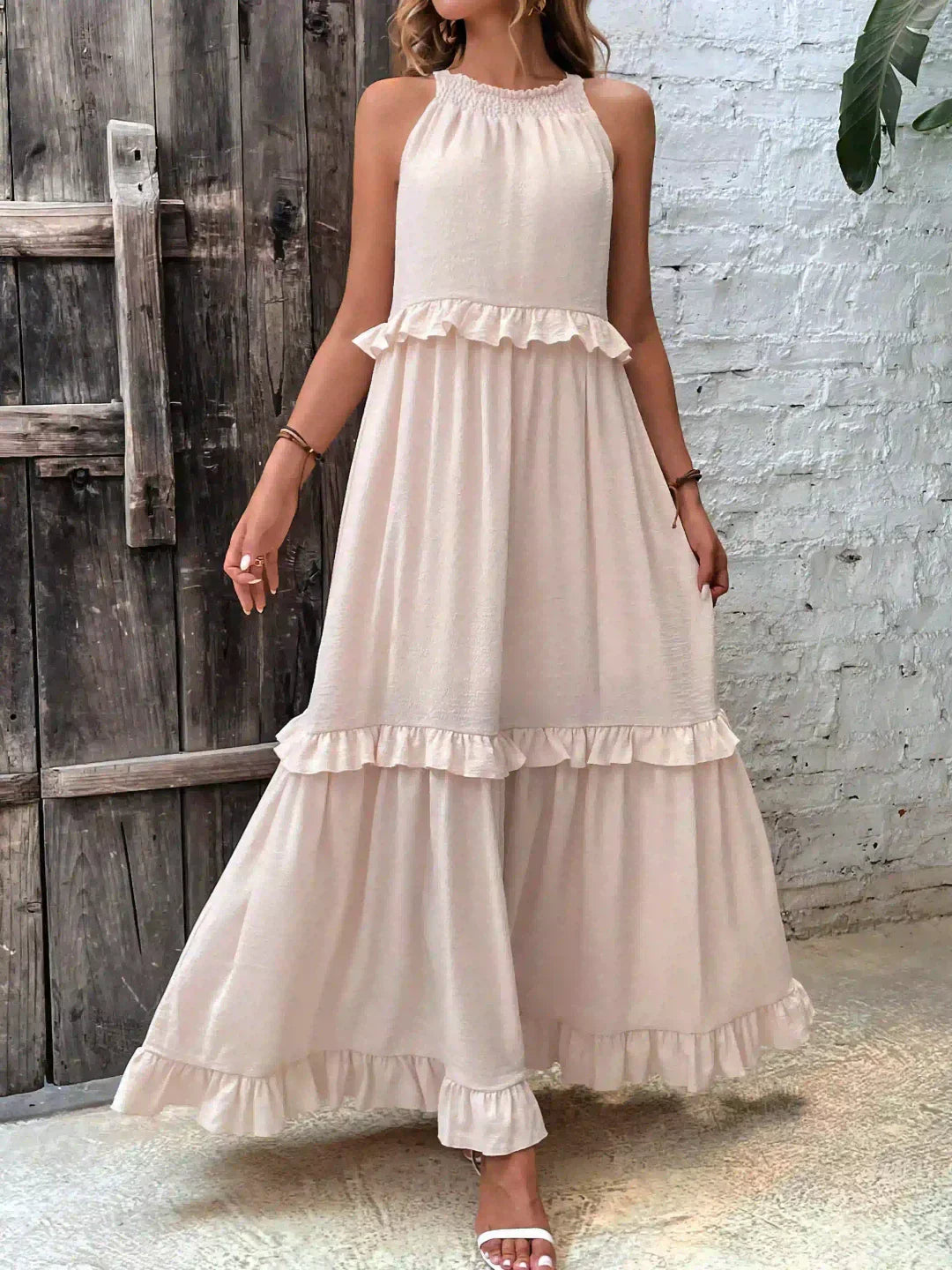 Idalia | Women's Chic Ruffle Maxi Dress