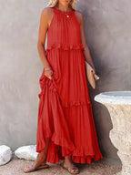 Idalia | Women's Chic Ruffle Maxi Dress