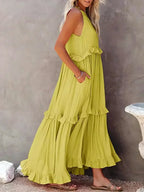 Idalia | Women's Chic Ruffle Maxi Dress