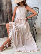 Idalia | Women's Chic Ruffle Maxi Dress