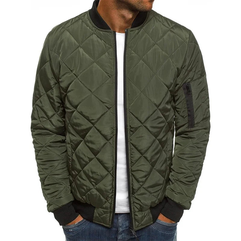 Caden | Men's Quilted Bomber Jacket