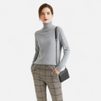 Aurelia - Women's Classic Turtle Neck Sweater