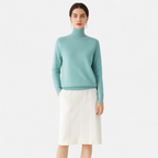 Aurelia - Women's Classic Turtle Neck Sweater