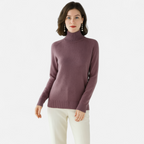 Aurelia - Women's Classic Turtle Neck Sweater