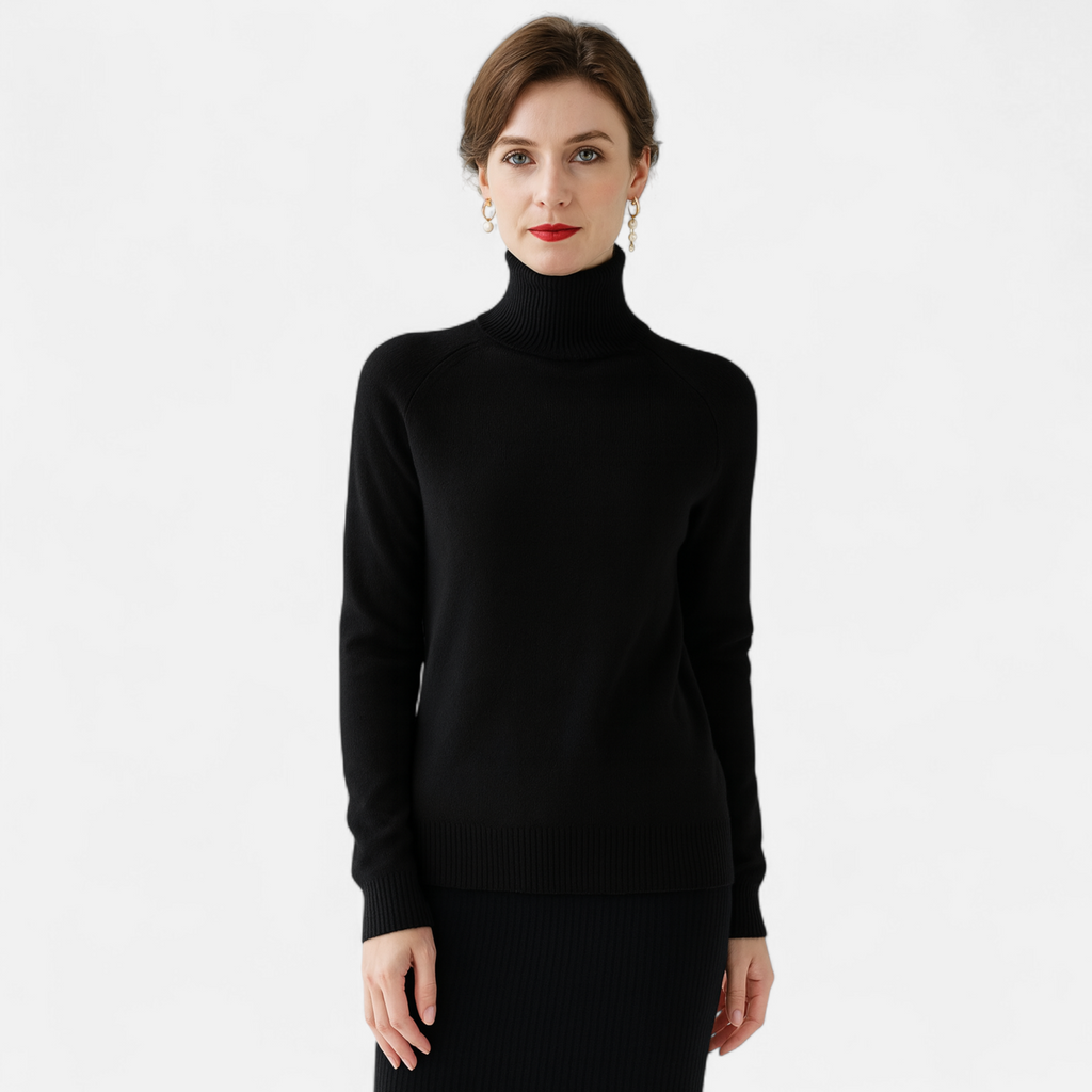 Aurelia - Women's Classic Turtle Neck Sweater