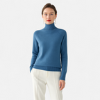 Aurelia - Women's Classic Turtle Neck Sweater