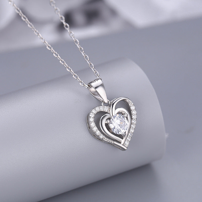 Aurora - Women's Elegant Heart Pendant Necklace