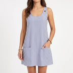 Avelis - Casual Sleeveless Striped Summer Dress