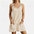 Avelis - Casual Sleeveless Striped Summer Dress