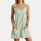 Avelis - Casual Sleeveless Striped Summer Dress