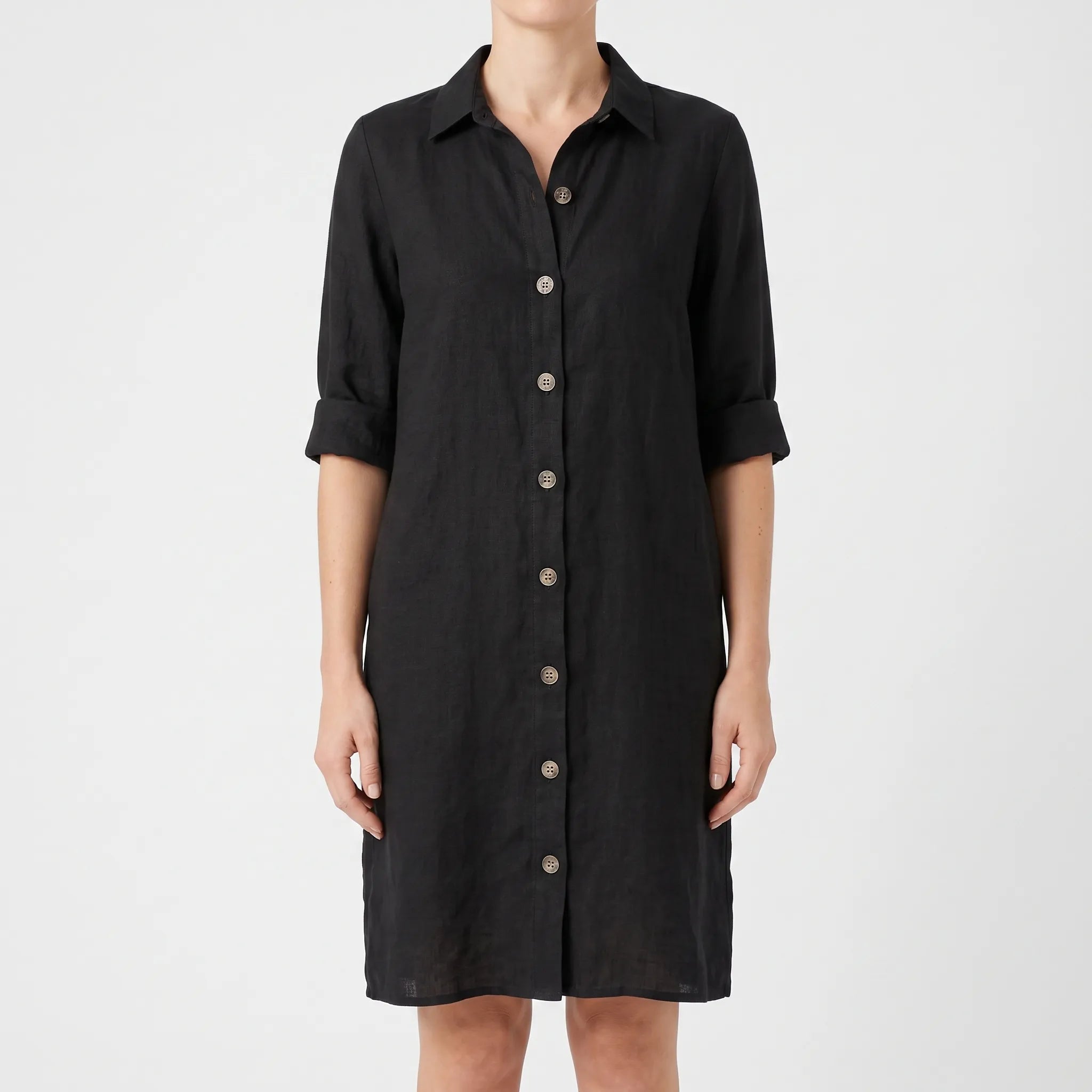 Avenora - Relaxed Button-Down Shirt Dress