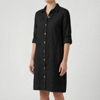Avenora - Relaxed Button-Down Shirt Dress