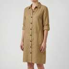 Avenora - Relaxed Button-Down Shirt Dress