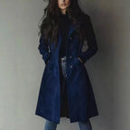 Azalea - Women's Elegant Double-Breasted Trench Coat