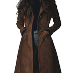Azalea - Women's Elegant Double-Breasted Trench Coat