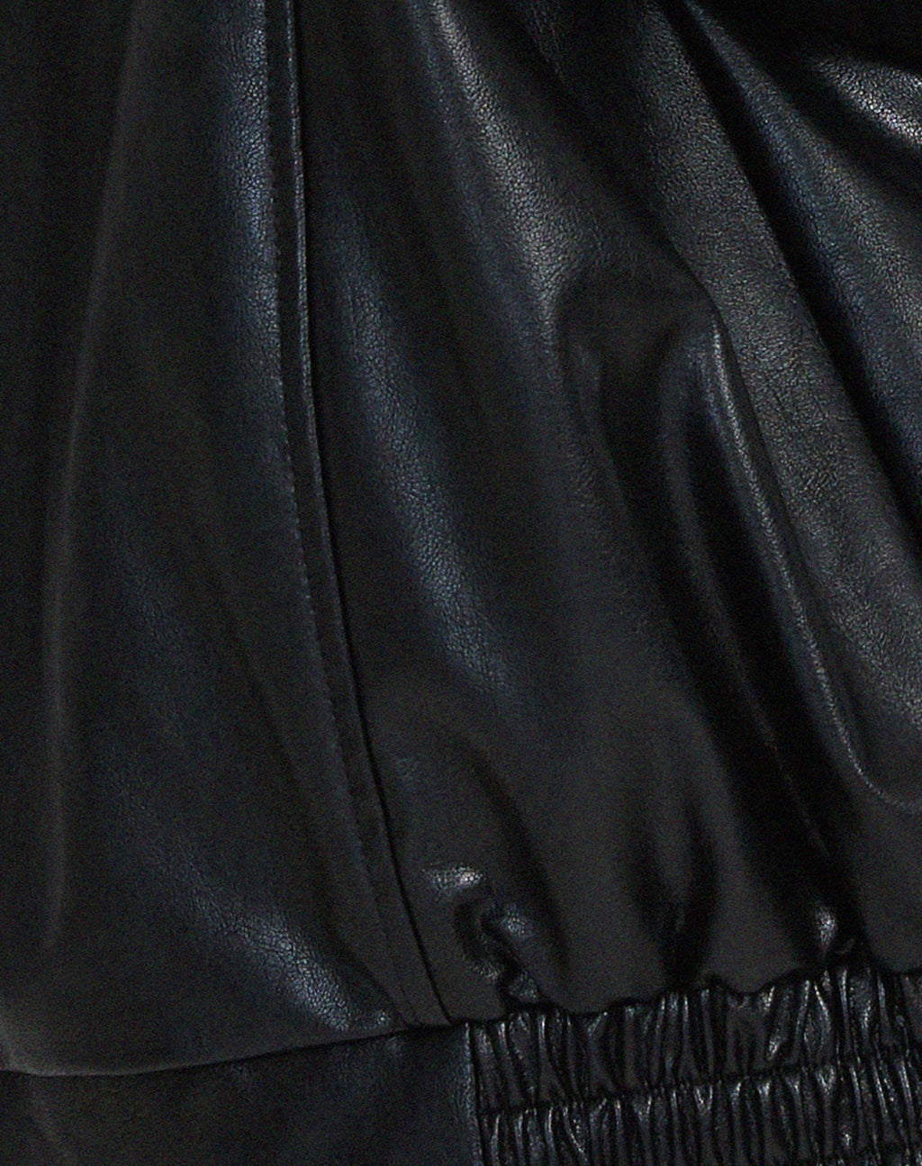 Briar - Women's Faux Leather Bomber Jacket