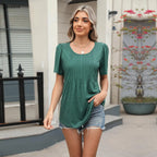 Briony | Women's Casual Pleated Tunic Top