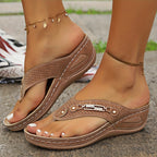Lenora | Women's Comfort Sandals with Cut-Out Design