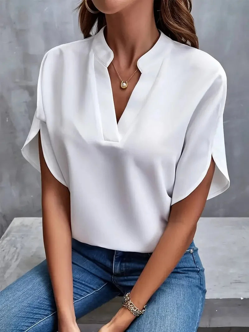Calla | Women's Elegant V-Neck Blouse