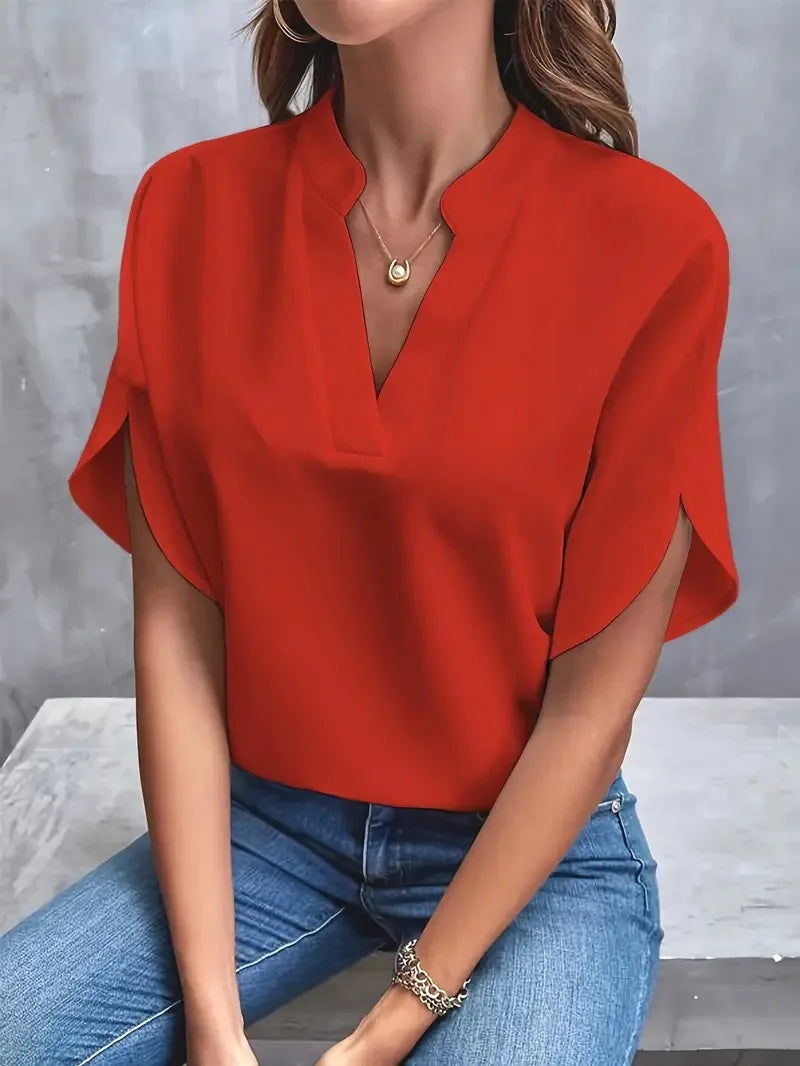 Calla | Women's Elegant V-Neck Blouse