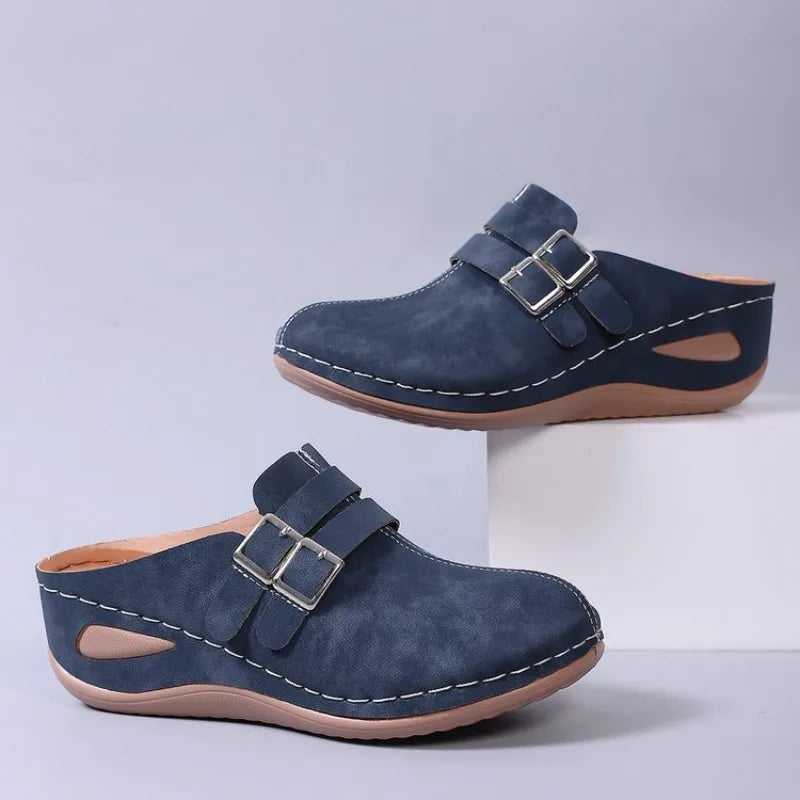 Callista | Women's Casual Buckled Clogs