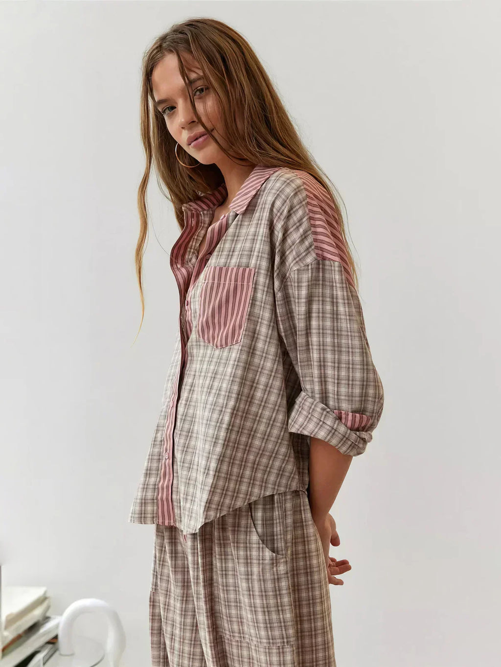 Callista - Women's Cozy Plaid Pajama Set