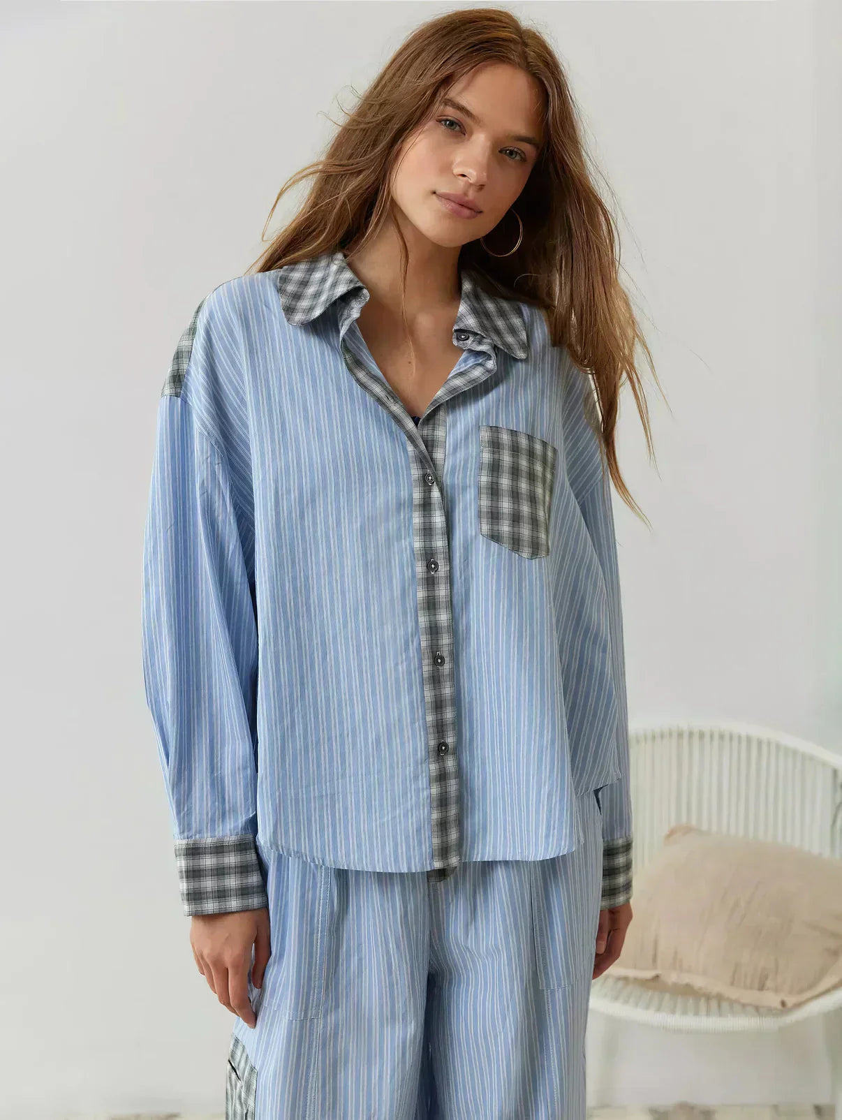 Callista - Women's Cozy Plaid Pajama Set