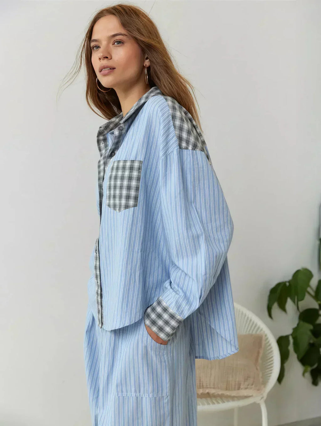 Callista - Women's Cozy Plaid Pajama Set